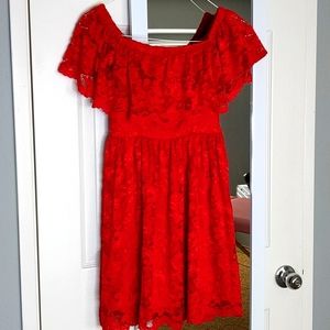 Red lace DRESS